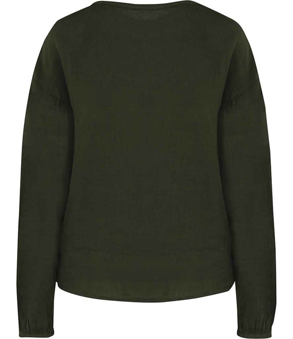 Spasso Ladies Linen Blouse