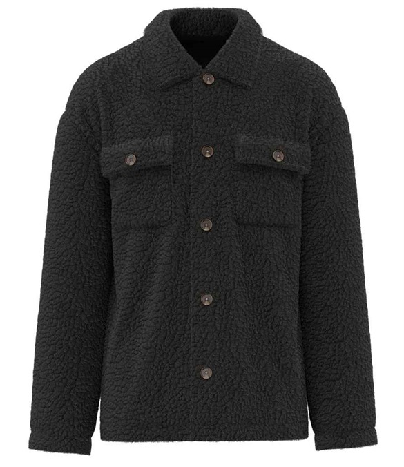 Spasso Unisex Sherpa Drop Shoulder Overshirt