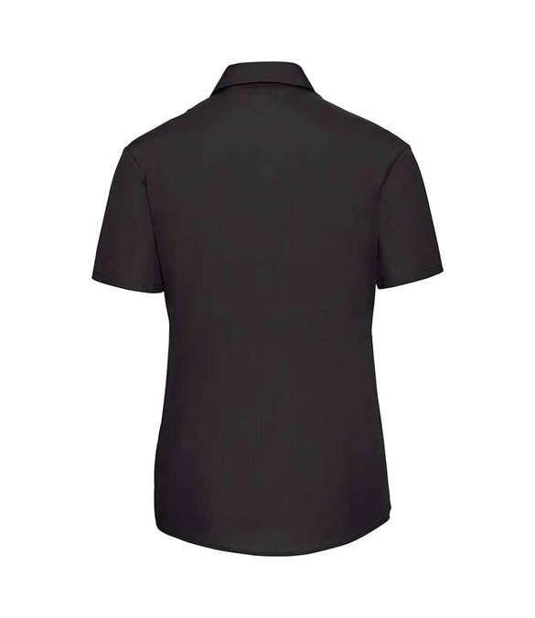 Russell Athletic Collection Ladies Short Sleeve Easy Care Poplin Shirt