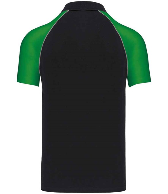 Kariban Baseball Cotton Pique Polo Shirt