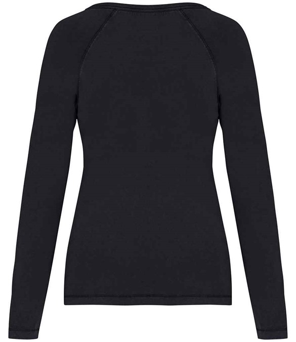 Native Spirit Ladies Raglan Long Sleeve Washed T-Shirt