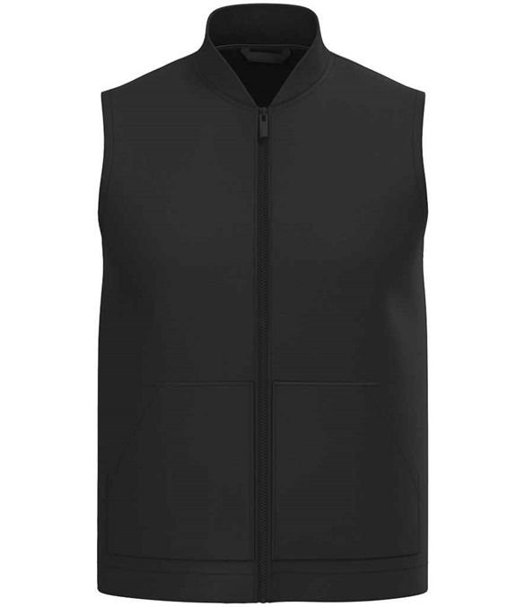 Native Spirit Unisex Twill Bodywarmer with Varsity Collar