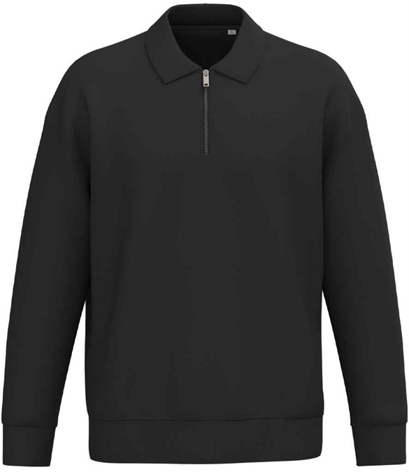 Native Spirit Unisex 1/4 Zip Sweatshirt with Polo Collar
