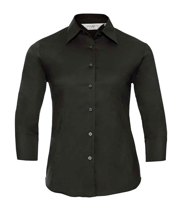 Russell Athletic Collection Ladies 3/4 Sleeve Easy Care Fitted Shirt
