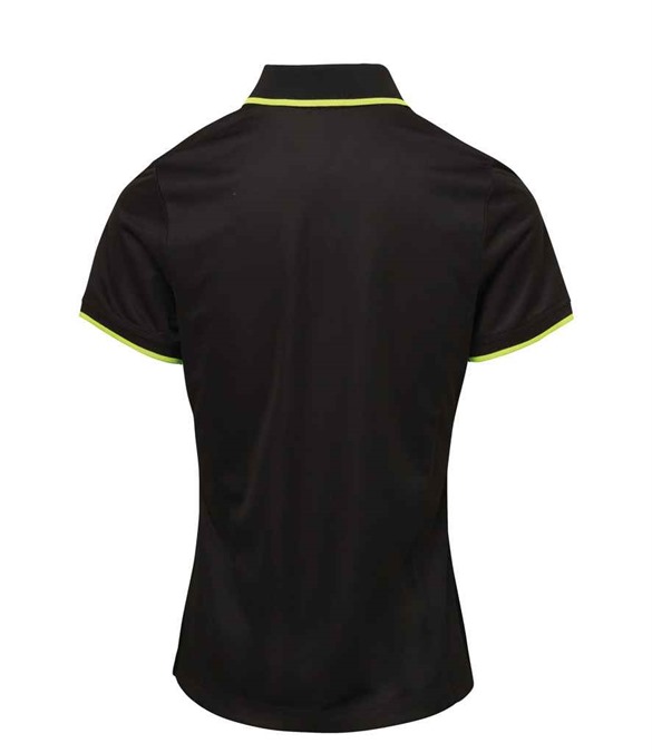 Premier Ladies Contrast Coolchecker Pique Polo Shirt