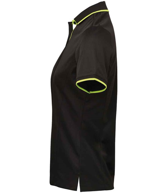 Premier Ladies Contrast Coolchecker Pique Polo Shirt