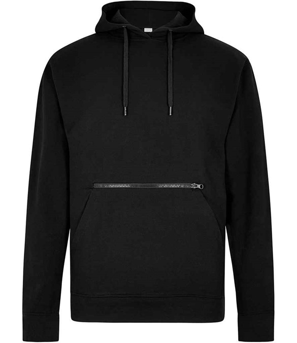 Kustom Kit Regular Fit Pique Zipped Pocket Hoodie