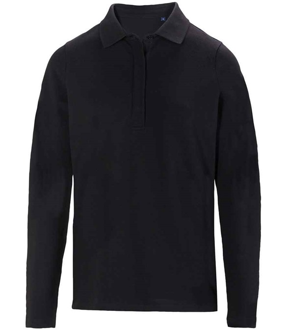 NEOBLU Ladies Owen Long Sleeve Pique Polo Shirt