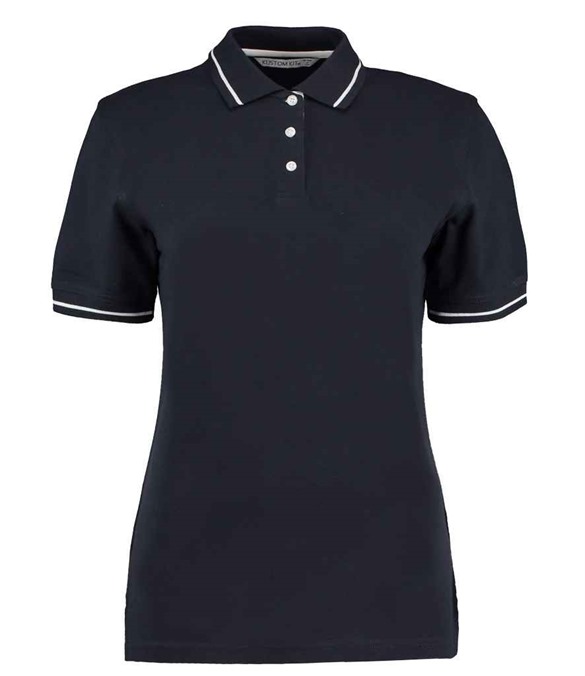 Kustom Kit Ladies St Mellion Tipped Cotton Pique Polo Shirt