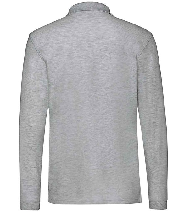 Fruit of the Loom Premium Long Sleeve Cotton Pique Polo Shirt