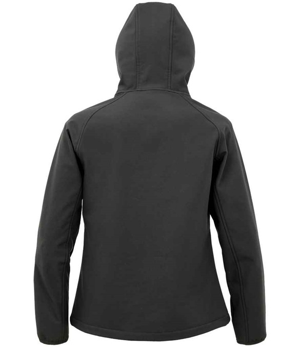 Result Recycled Ladies Three Layer Printable Hooded Soft Shell Jacket