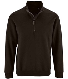 SOL'S Stan Contrast Zip Neck Sweatshirt