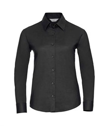 Russell Athletic Collection Ladies Long Sleeve Easy Care Oxford Shirt