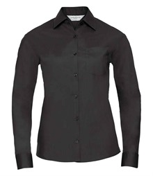 Russell Athletic Collection Ladies Long Sleeve Easy Care Poplin Shirt
